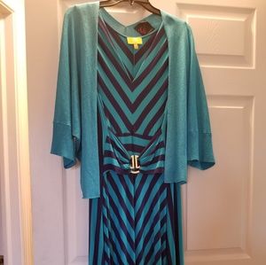 Maxi dress and shrug